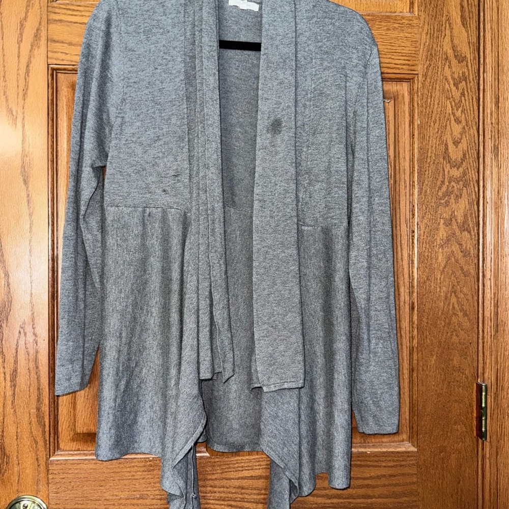 Maurices Charcoal Open Front Cardigan